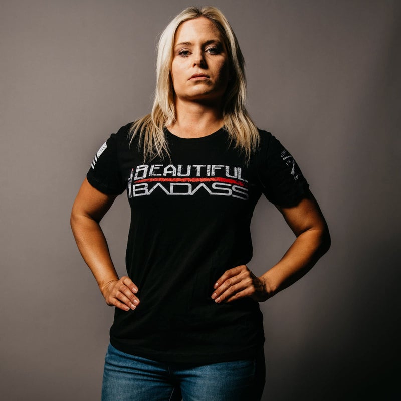 Grunt Style Beautiful Badass - Women's T-Shirt (Black, X-Large) - Image 2